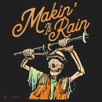 Makin It Rain Skeleton Funny Sarcastic Hat thumb 2