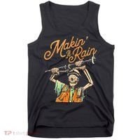 Makin It Rain Skeleton Funny Sarcastic Tank Top thumb 0
