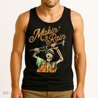 Makin It Rain Skeleton Funny Sarcastic Tank Top thumb 3