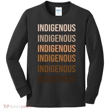 Matisyahu Indigenous Repeated Word Kids Long Sleeve Shirt