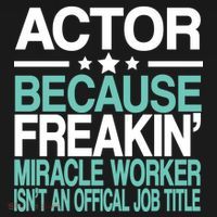 Miracle Worker Actor Job Title Apron thumb 3