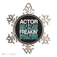 Miracle Worker Actor Job Title Ornament thumb 0