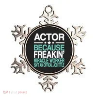 Miracle Worker Actor Job Title Ornament thumb 0
