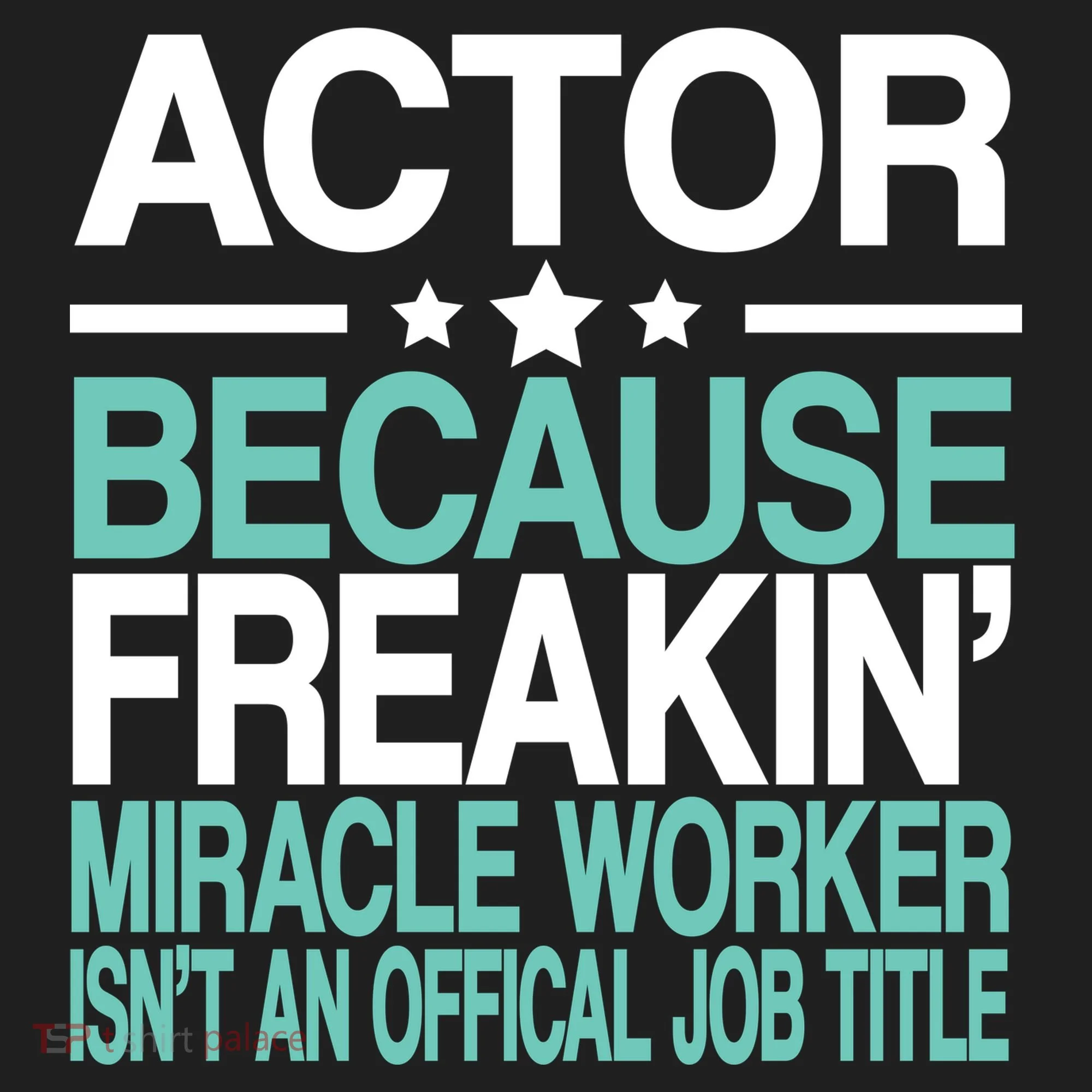 Miracle Worker Actor Job Title Golf Towel
