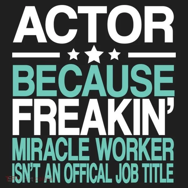 Miracle Worker Actor Job Title Golf Towel