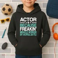 Miracle Worker Actor Job Title Kids Hoodie thumb 2