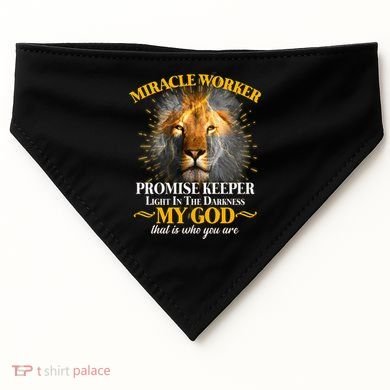Miracle Worker Promise Keeper Lion USA-Made Doggie Bandana