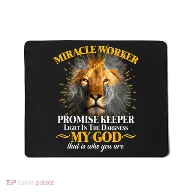 Miracle Worker Promise Keeper Lion Mousepad