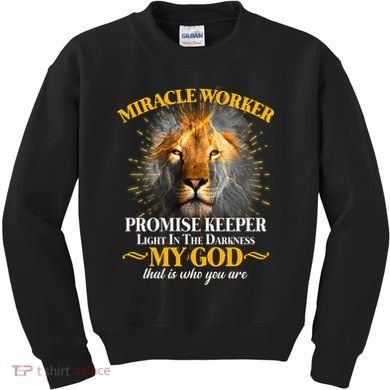 Miracle Worker Promise Keeper Lion Kids Sweatshirt