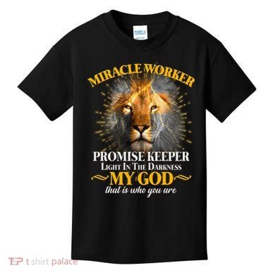 Miracle Worker Promise Keeper Lion Kids T-Shirt