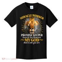 Miracle Worker Promise Keeper Lion Kids T-Shirt thumb 0