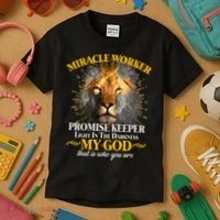 Miracle Worker Promise Keeper Lion Kids T-Shirt thumb 3