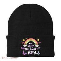May I Suggest The Roast Beef Funny Inappropriate Adult Humor Beanie thumb 0