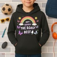 May I Suggest The Roast Beef Funny Inappropriate Adult Humor Kids Hoodie thumb 2