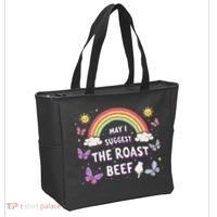 May I Suggest The Roast Beef Funny Inappropriate Adult Humor Tote Bag thumb 2