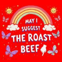 May I Suggest The Roast Beef Funny Inappropriate Adult Humor Santa Hat thumb 1