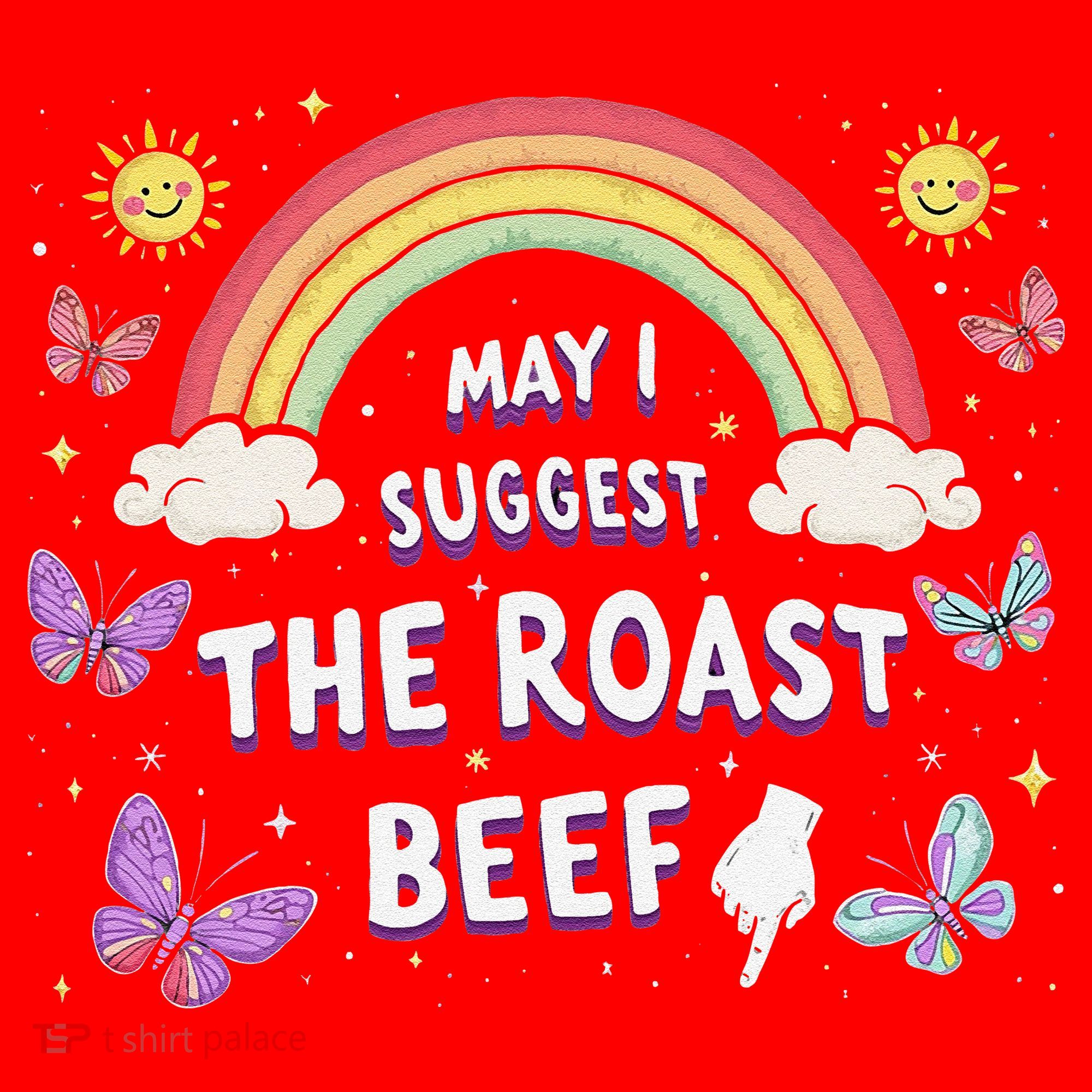 May I Suggest The Roast Beef Funny Inappropriate Adult Humor Santa Hat