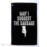 May I Suggest The Sausage Golf Towel thumb 0