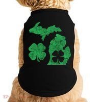 Michigan Irish Shamrock St Patricks Day Saint Paddys Doggie Tank thumb 0