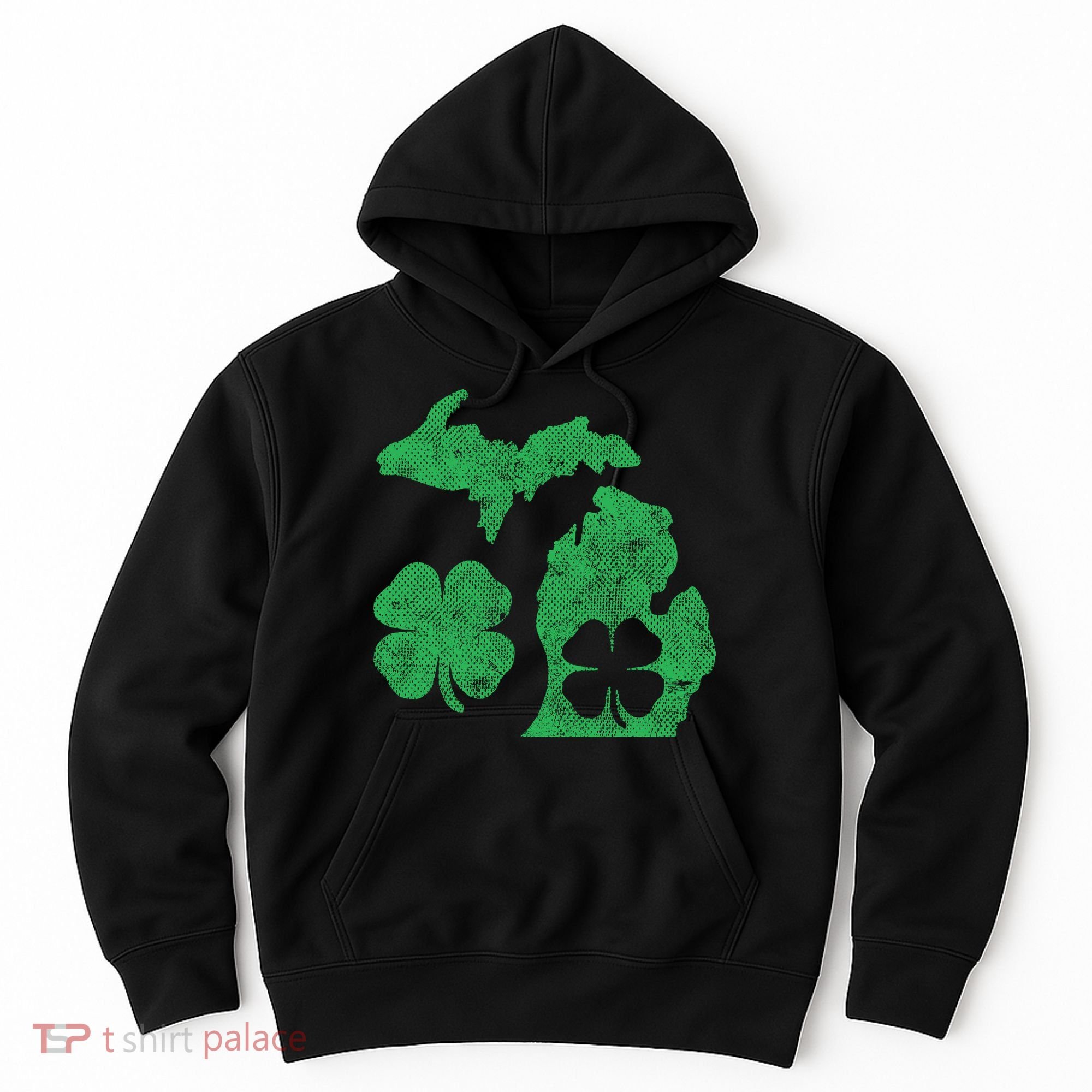 Michigan Irish Shamrock St Patricks Day Saint Paddys Hoodie