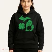 Michigan Irish Shamrock St Patricks Day Saint Paddys Hoodie thumb 5