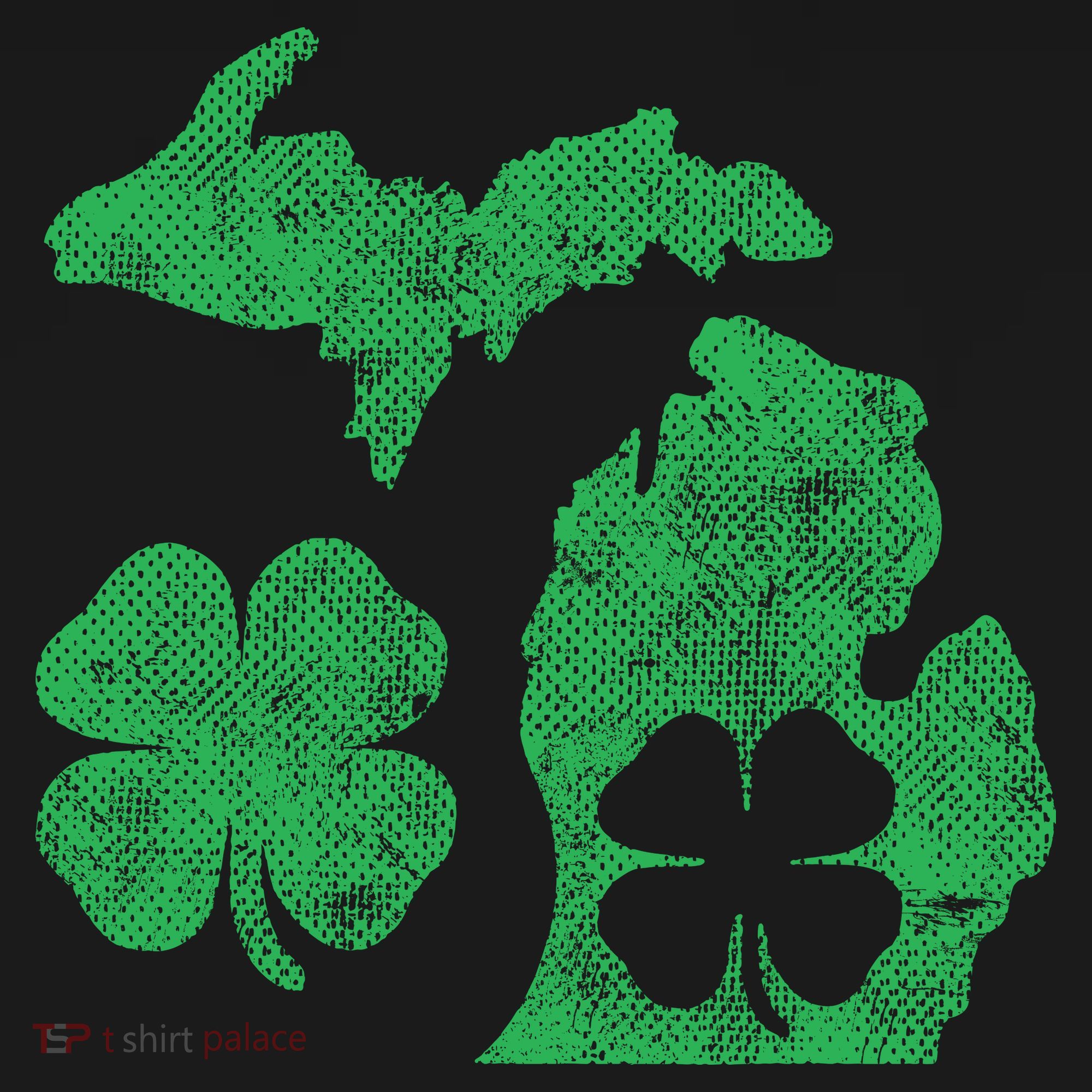 Michigan Irish Shamrock St Patricks Day Saint Paddys Long Sleeve Shirt