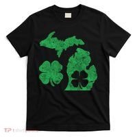 Michigan Irish Shamrock St Patricks Day Saint Paddys T-Shirt thumb 0