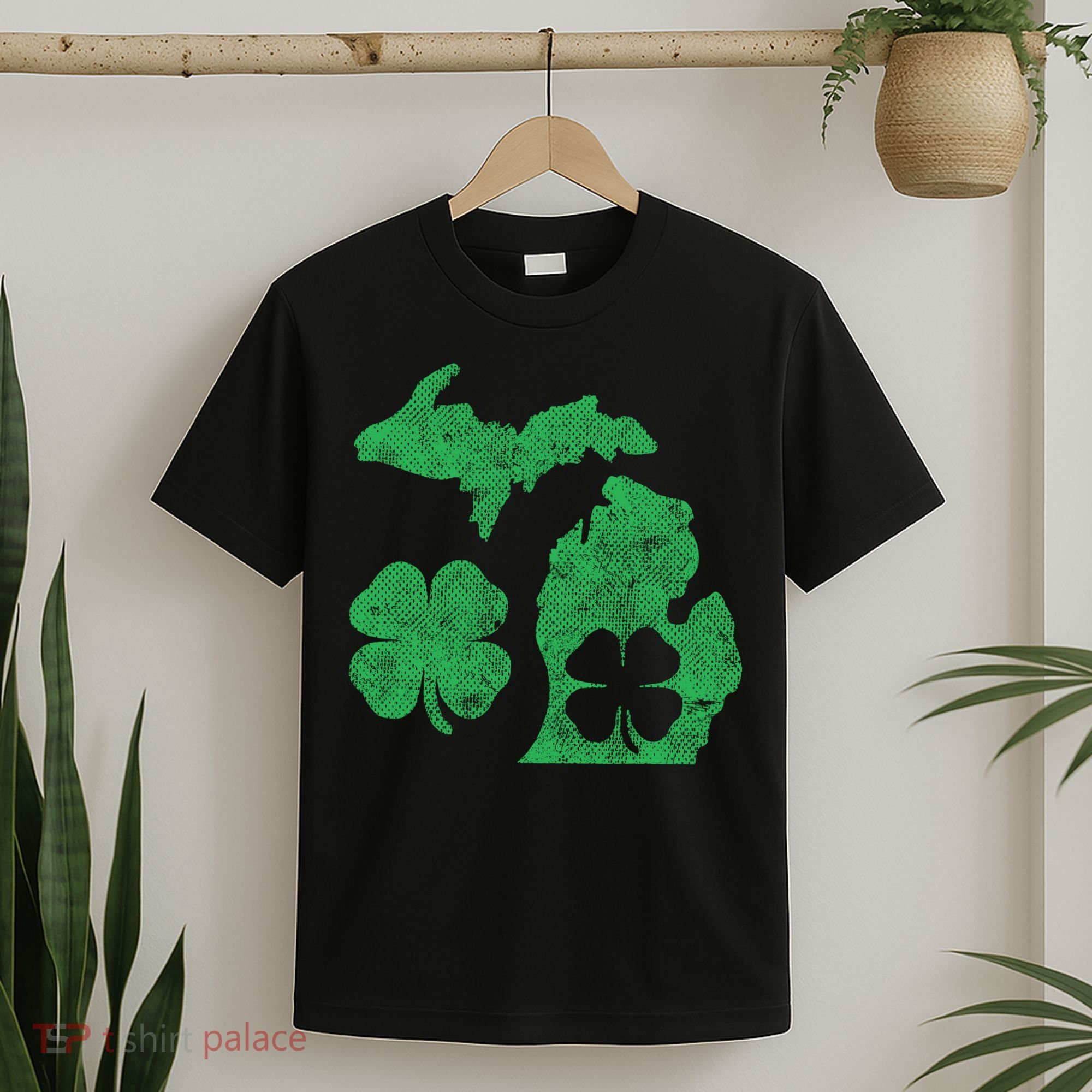 Michigan Irish Shamrock St Patricks Day Saint Paddys T-Shirt