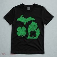 Michigan Irish Shamrock St Patricks Day Saint Paddys T-Shirt thumb 5