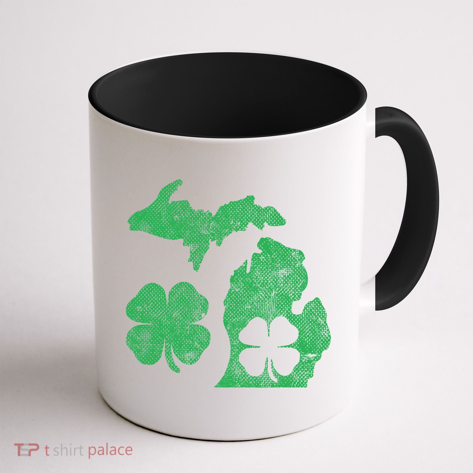 Michigan Irish Shamrock St Patricks Day Saint Paddys Coffee Mug