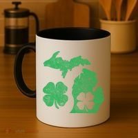 Michigan Irish Shamrock St Patricks Day Saint Paddys Coffee Mug thumb 4