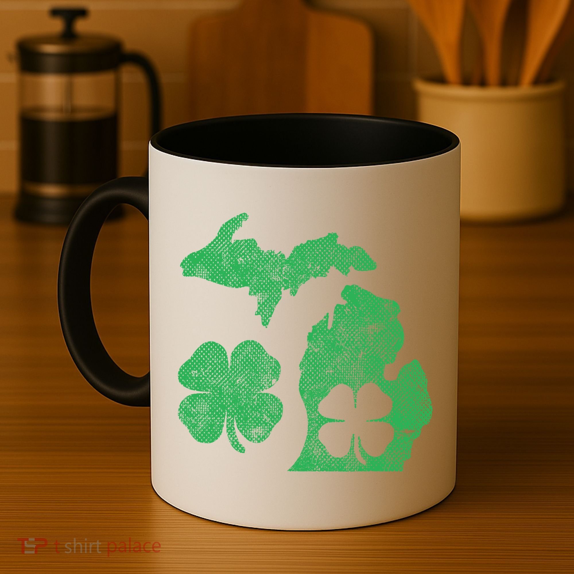 Michigan Irish Shamrock St Patricks Day Saint Paddys Coffee Mug