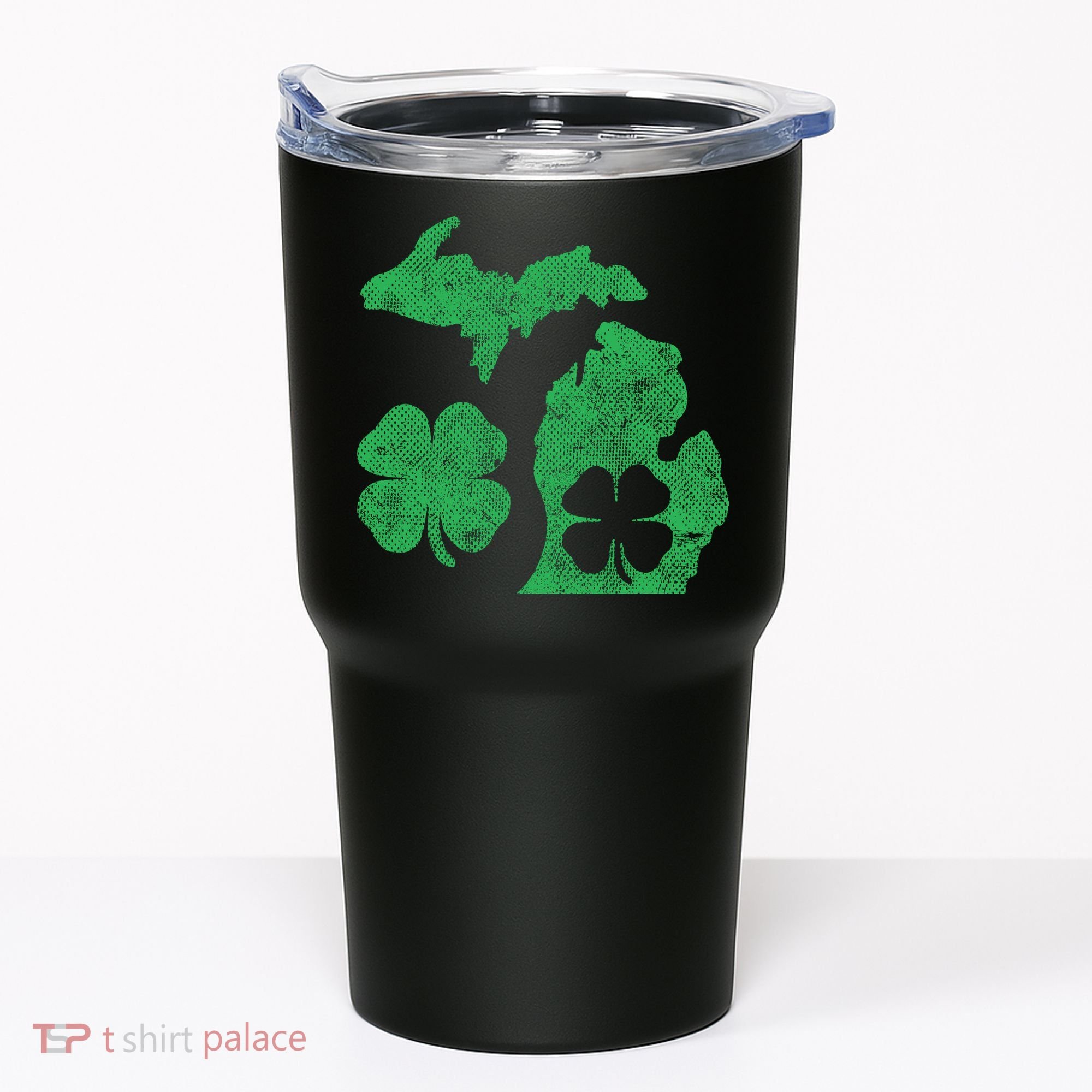 Michigan Irish Shamrock St Patricks Day Saint Paddys Tumbler