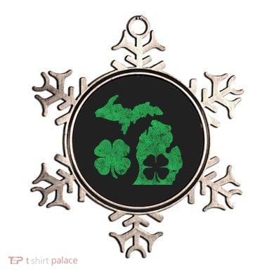 Michigan Irish Shamrock St Patricks Day Saint Paddys Ornament