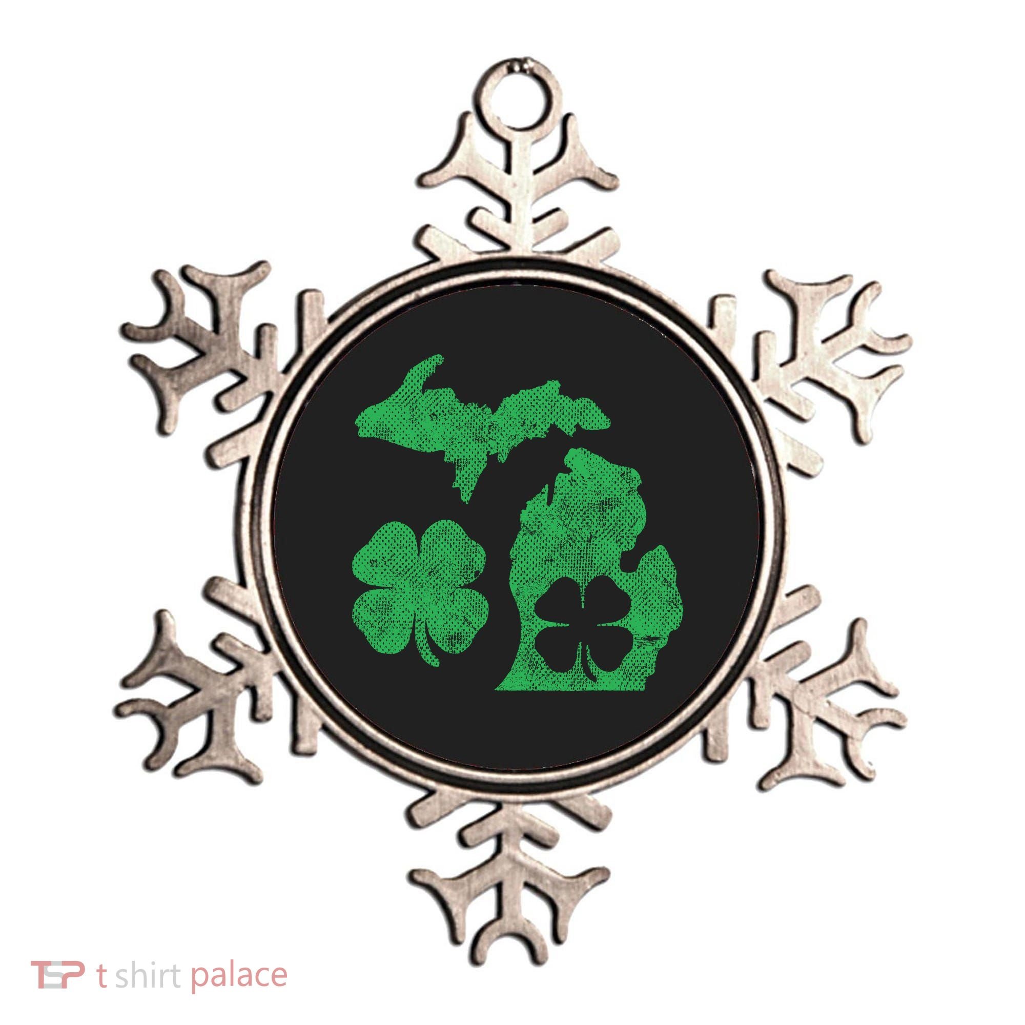 Michigan Irish Shamrock St Patricks Day Saint Paddys Ornament
