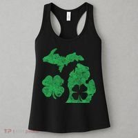 Michigan Irish Shamrock St Patricks Day Saint Paddys Women's Tank Top thumb 3