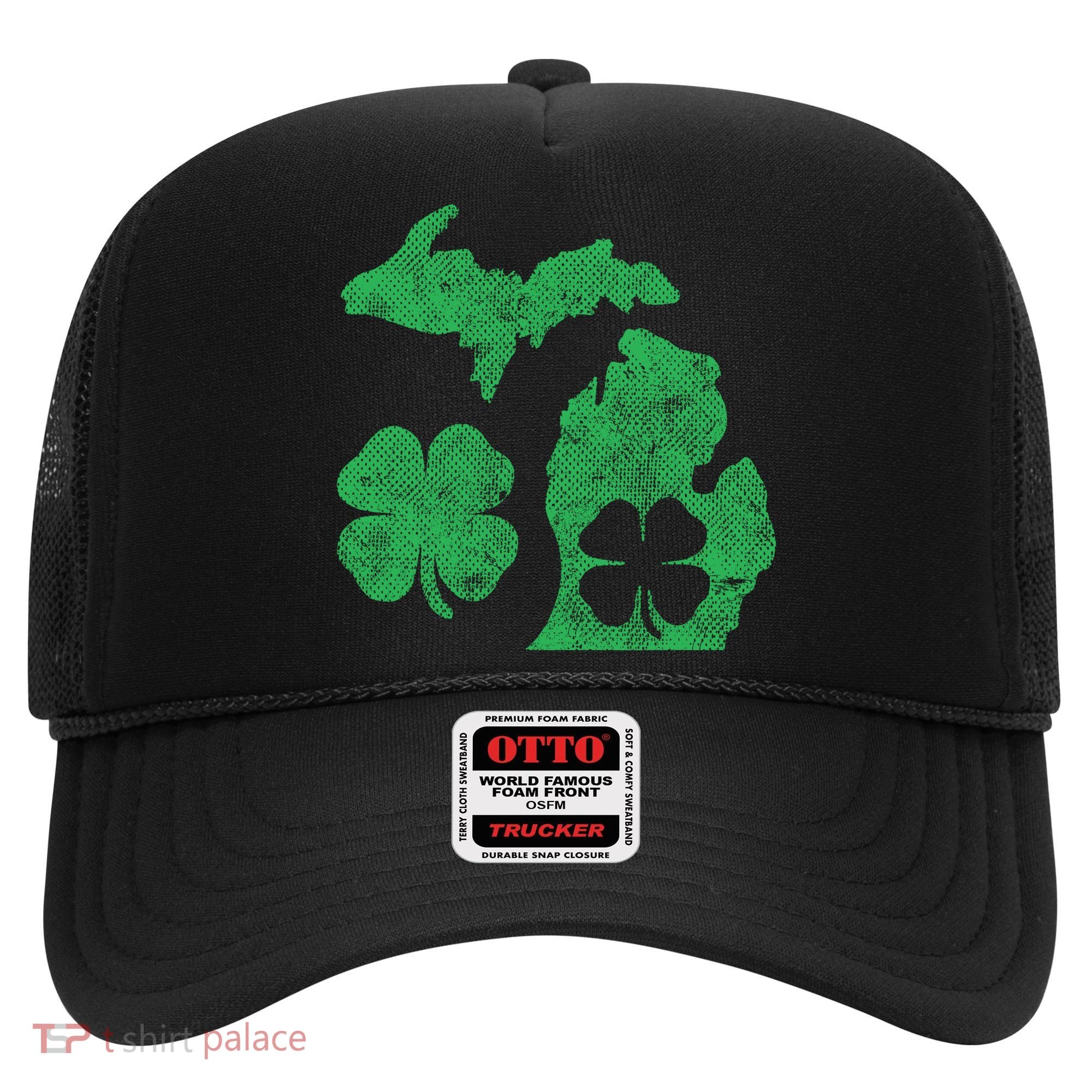 Michigan Irish Shamrock St Patricks Day Saint Paddys Hat