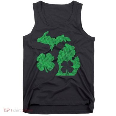 Michigan Irish Shamrock St Patricks Day Saint Paddys Tank Top