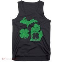 Michigan Irish Shamrock St Patricks Day Saint Paddys Tank Top thumb 0