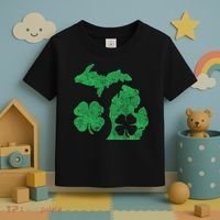 Michigan Irish Shamrock St Patricks Day Saint Paddys Toddler T-Shirt thumb 3