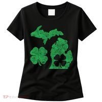 Michigan Irish Shamrock St Patricks Day Saint Paddys Women's T-Shirt thumb 0