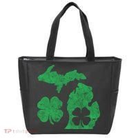 Michigan Irish Shamrock St Patricks Day Saint Paddys Tote Bag thumb 0