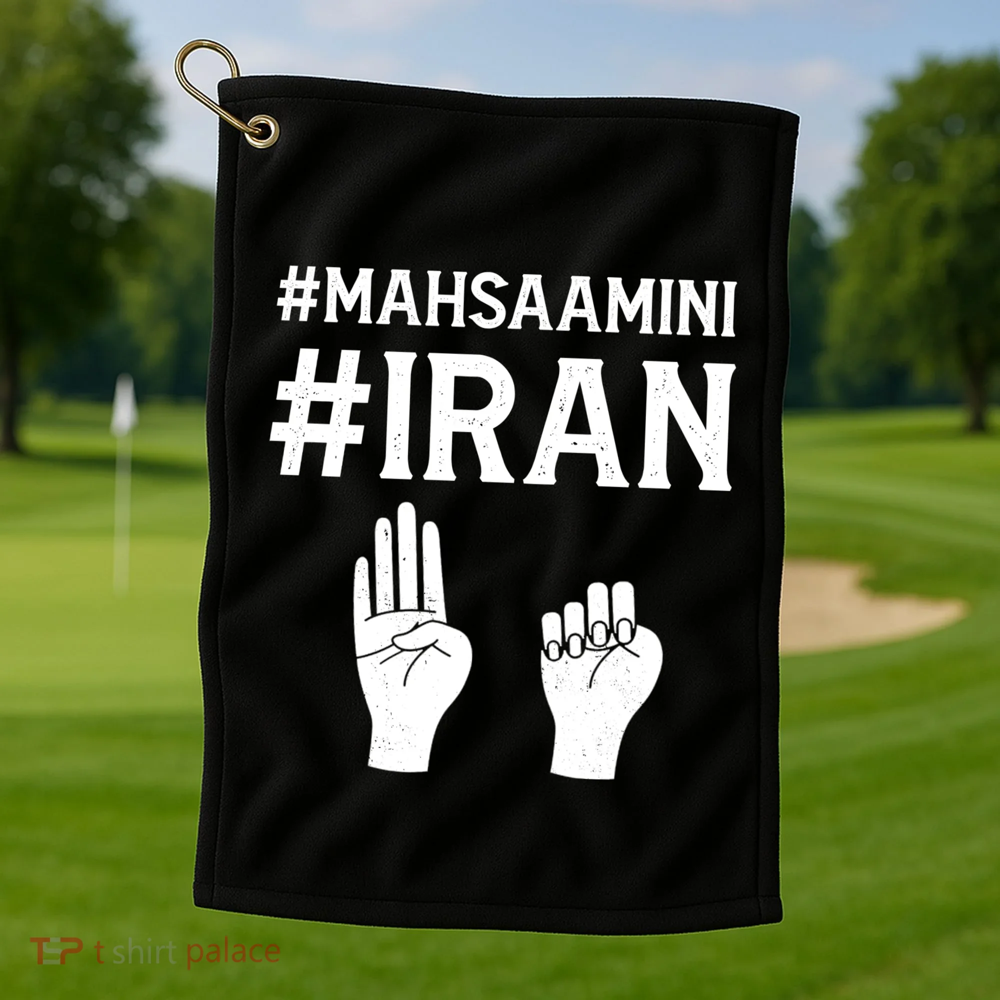 Mahsaamini Iran Symbol Golf Towel