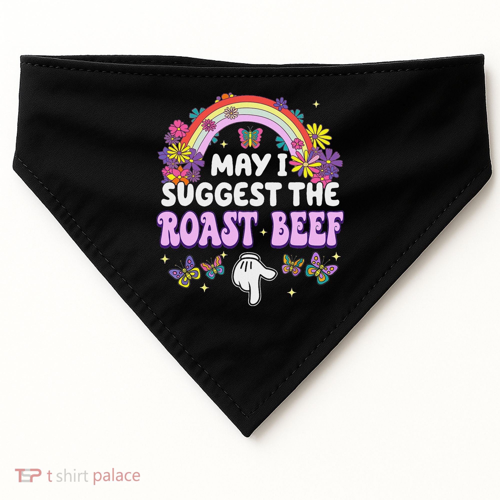 May I Suggest The Roast Beef Embarrassing USA-Made Doggie Bandana