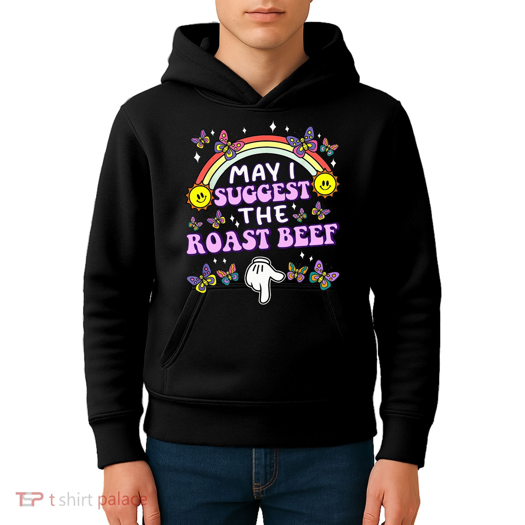May I Suggest The Roast Beef Funny Embarrassing Kids Hoodie