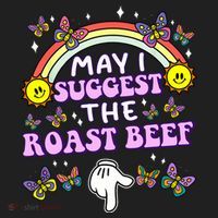 May I Suggest The Roast Beef Funny Embarrassing Adult Humor Hat thumb 2