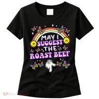 May I Suggest The Roast Beef Funny Embarrassing Adult Humor Women's T-Shirt thumb 0