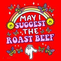 May I Suggest The Roast Beef Funny Embarrassing Adult Humor Santa Hat thumb 1