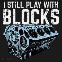 Mechanic I Still Play With Blocks Funny Car Engine Doggie Tank thumb 4