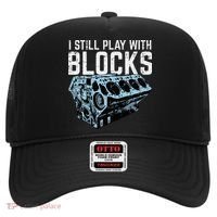 Mechanic I Still Play With Blocks Funny Car Engine Hat thumb 0